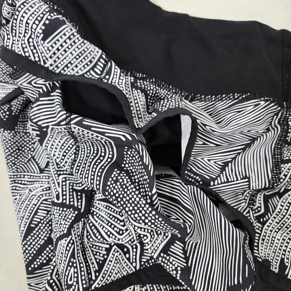Lululemon Speed Short Dottie Tribe Black & White Shorts